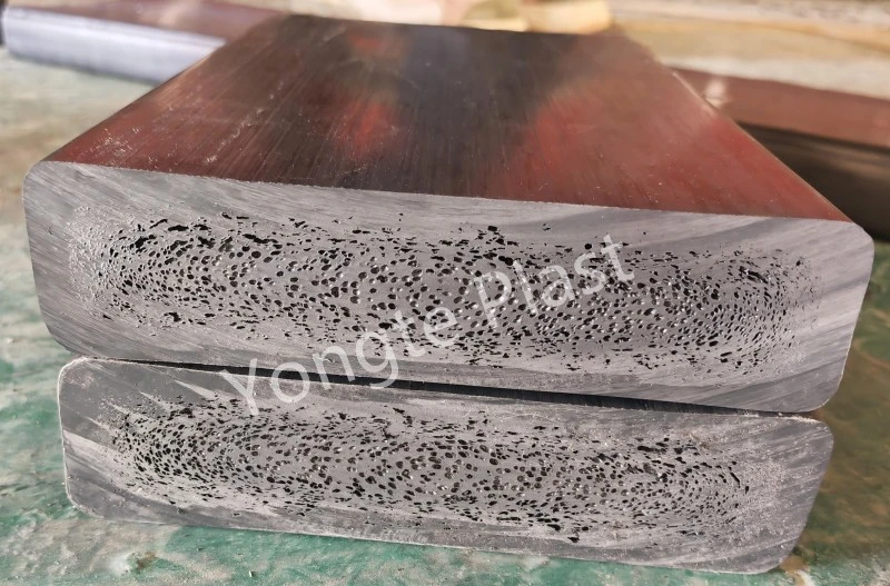 200x50mm পুনর্ব্যবহৃত সলিড প্লাস্টিক কাঠের মেশিন সফলভাবে পরীক্ষা করা হয়েছে