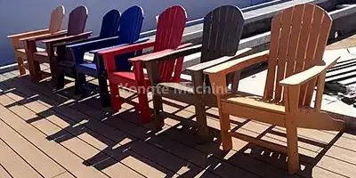 Recycled plastic lumber machine