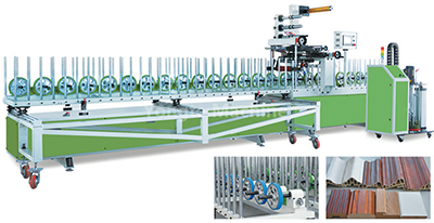 WPC door frame lamination machine - Surface Lamination for WPC Door Profiles